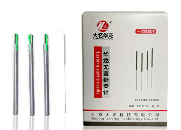 Акупунктурные иглы стальные 100 штук с индивидуальной трубкой Акупунктурные иглы стальные 100 штук с индивидуальной трубкой