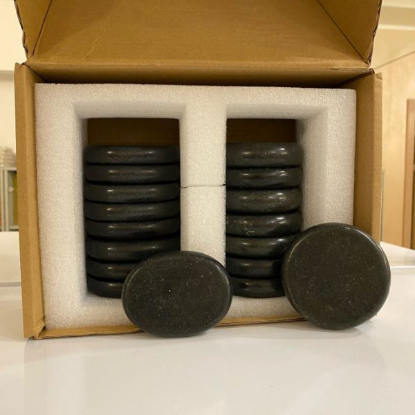 Набор натуральных вулканических энергетических камней для стоун массажа 10штук