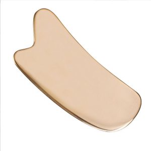 Скребок гуаша прямоугольный 120х52х5мм из латуни