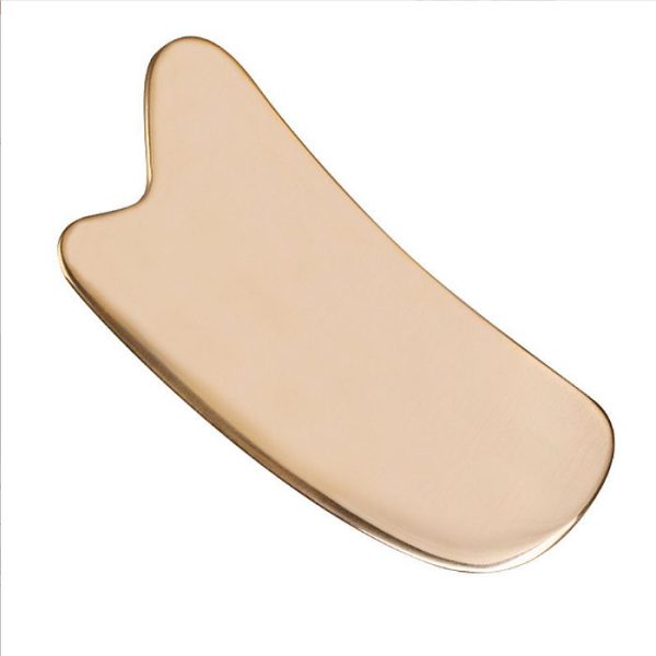 Скребок гуаша прямоугольный 120х52х5мм из латуни Скребок гуаша прямоугольный 120х52х5мм из латуни