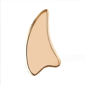 Скребок гуаша из латуни 100х60х4мм гусиная лапка для лица и тела